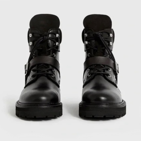 All Saints Shoes - All Saints Paulina Leather Lug sole‎ Boot